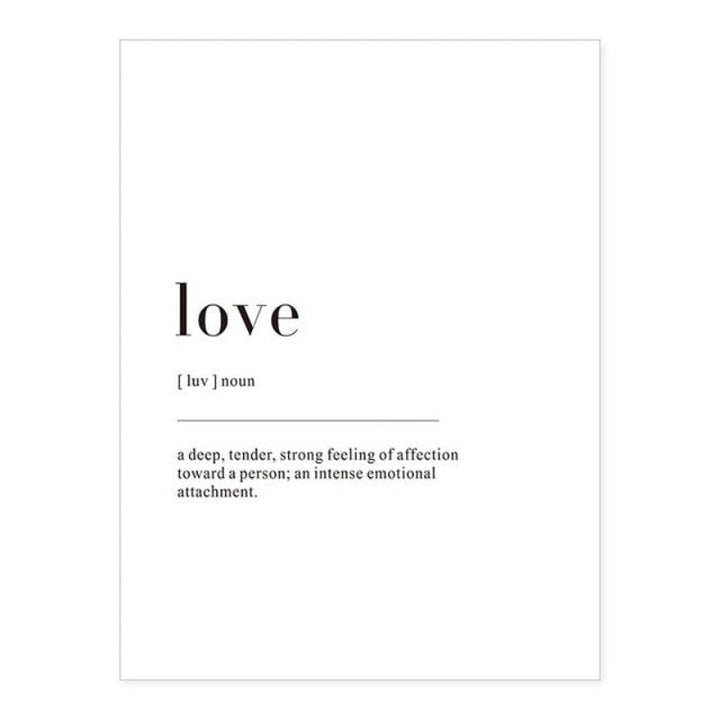 Minimalist Dream Life Definition Quotes - Canvas Wall Art Painting | Bowlift