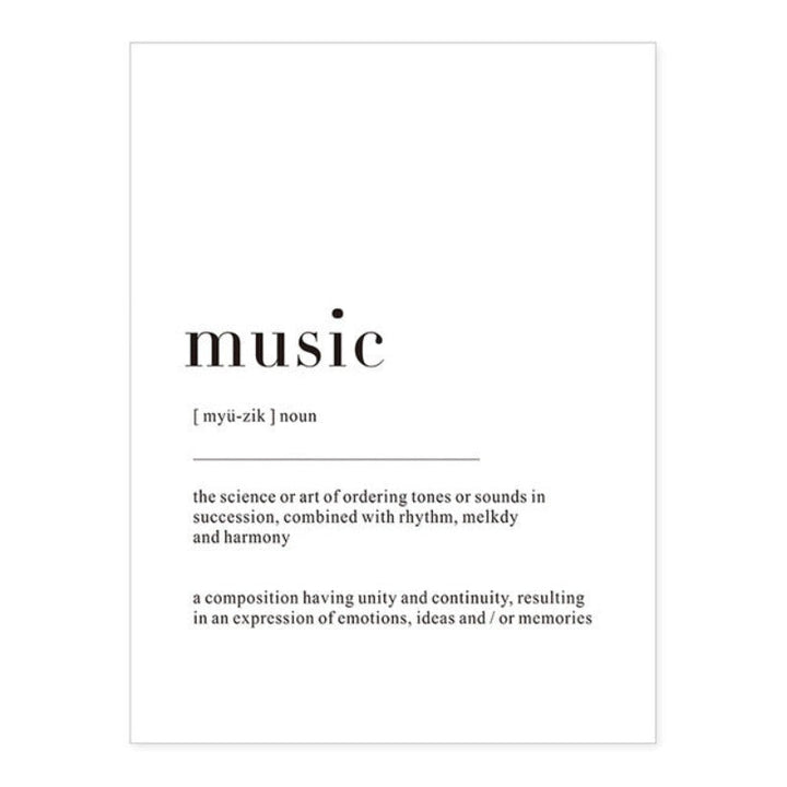 Minimalist Dream Life Definition Quotes - Canvas Wall Art Painting | Bowlift