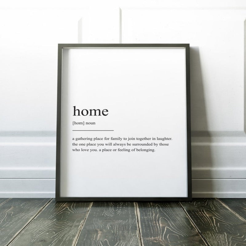 Minimalist Dream Life Definition Quotes - Canvas Wall Art Painting | Bowlift