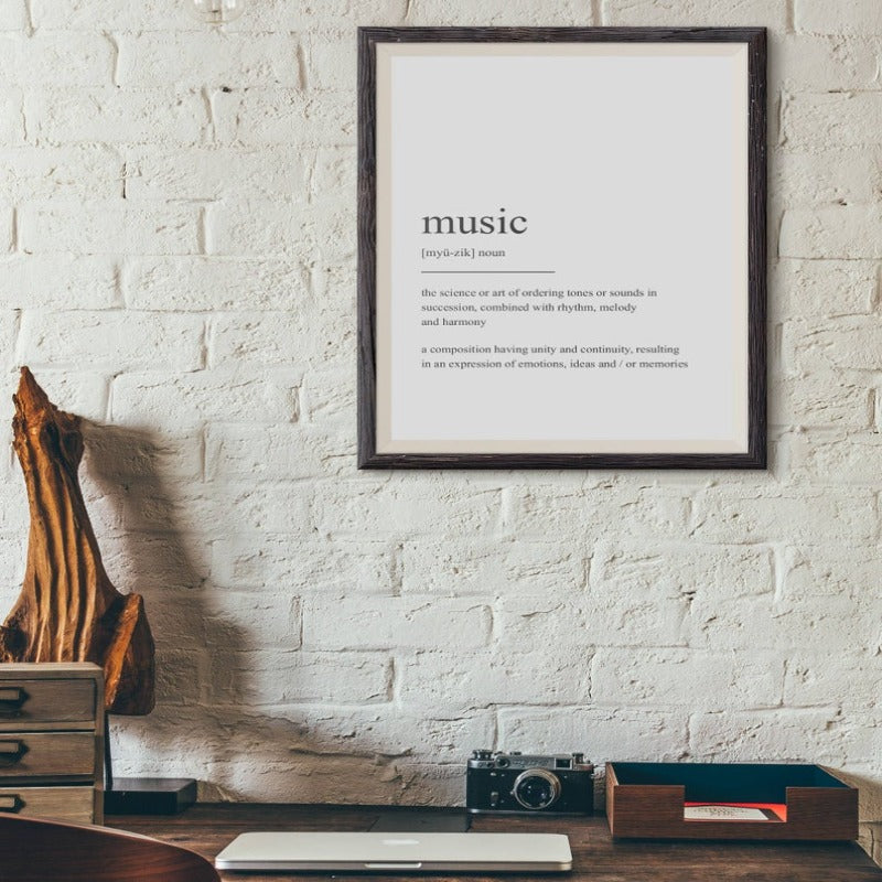 Minimalist Dream Life Definition Quotes - Canvas Wall Art Painting | Bowlift