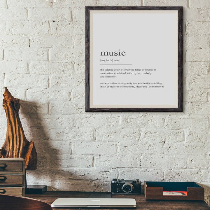Minimalist Dream Life Definition Quotes - Canvas Wall Art Painting | Bowlift