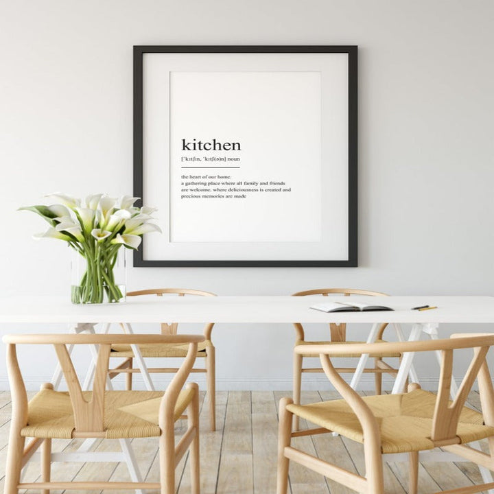 Minimalist Dream Life Definition Quotes - Canvas Wall Art Painting | Bowlift