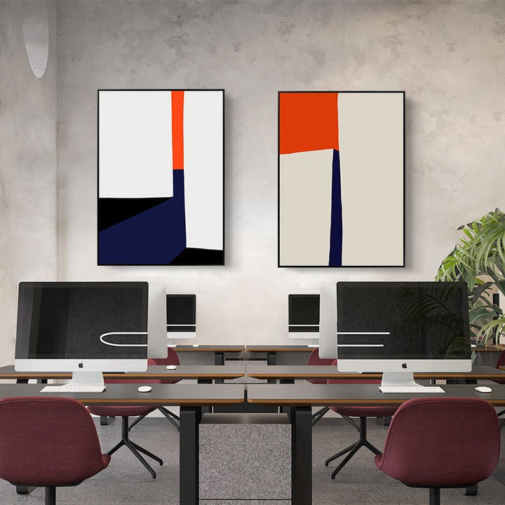 Geometric Colorful Prints Poster Nordic - Canvas Wall Art Painting | Bowlift
