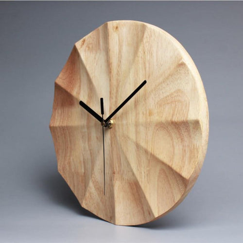 Nordic Wooden Street Fashion Wall Clock | Bowlift