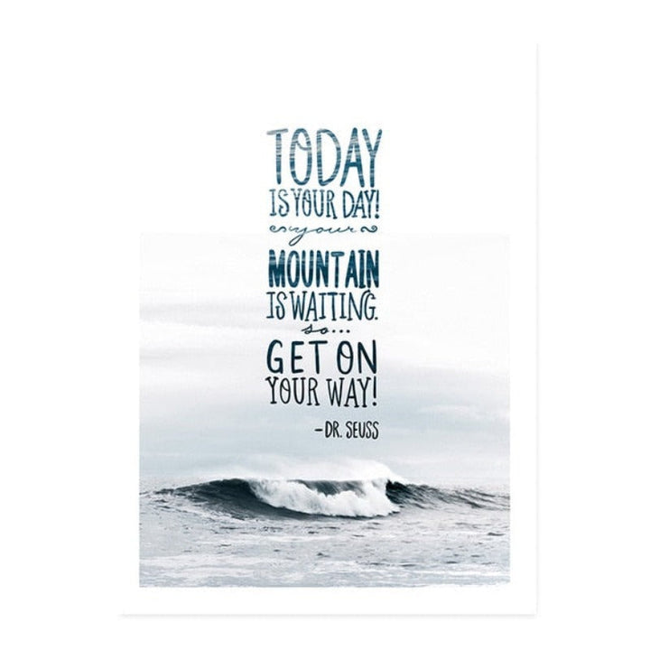 Nordic Sea Wave Scene Wall Art - Canvas Wall Art Painting | Bowlift