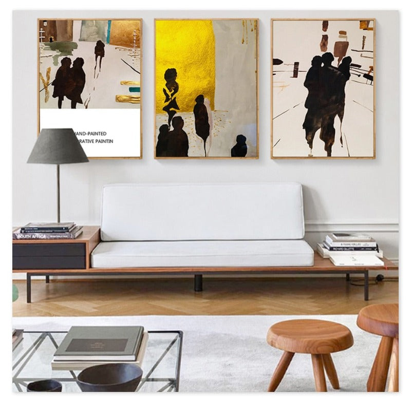 Shadows In City - Canvas Wall Art Painting | Bowlift