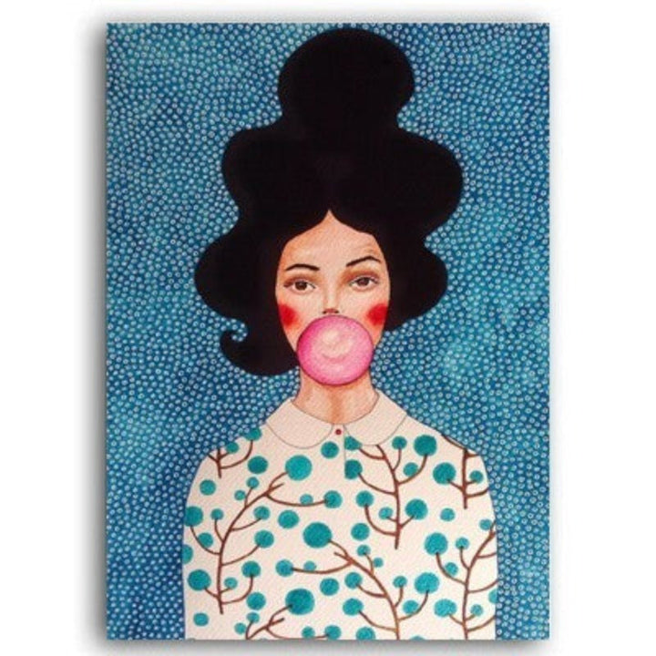 Fashion Flower Girl - Canvas Wall Art Painting | Bowlift