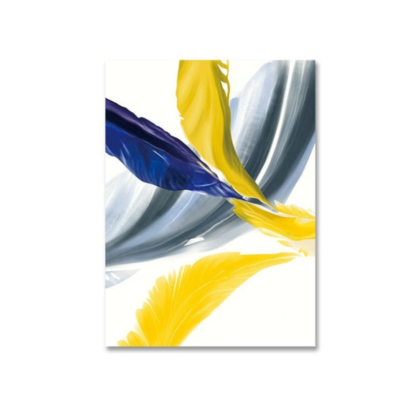 Feathers of Hope Colorful HD - Canvas Wall Art Painting | Bowlift