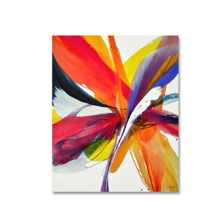 Feathers of Hope Colorful HD - Canvas Wall Art Painting | Bowlift