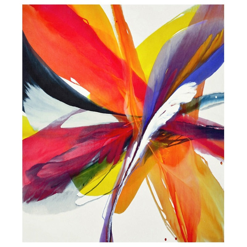 Feathers of Hope Colorful HD - Canvas Wall Art Painting | Bowlift