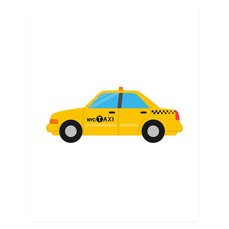 Nursery Truck Taxi - Canvas Wall Art Painting | Bowlift