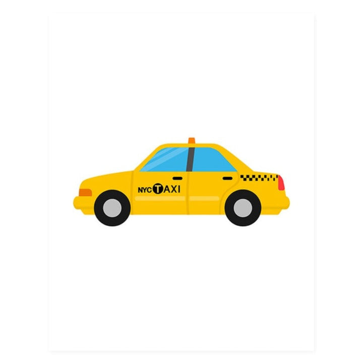 Nursery Truck Taxi - Canvas Wall Art Painting | Bowlift