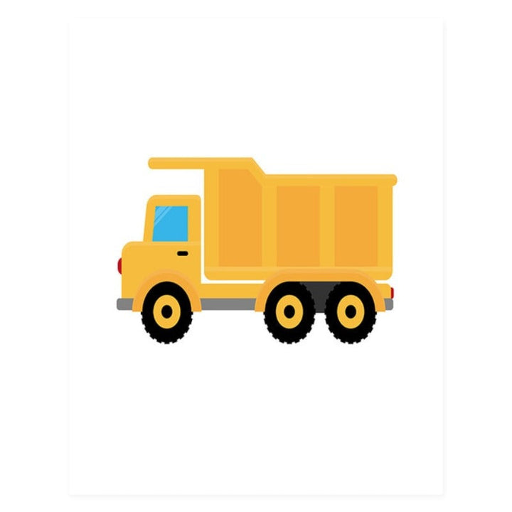 Nursery Truck Taxi - Canvas Wall Art Painting | Bowlift