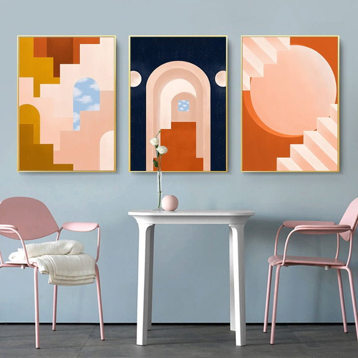 Moods In Orange - Canvas Wall Art Painting | Bowlift