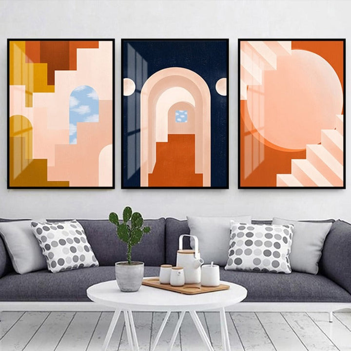 Moods In Orange - Canvas Wall Art Painting | Bowlift