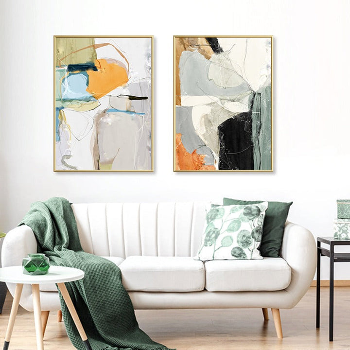 Multi Colors Block - Canvas Wall Art Painting | Bowlift
