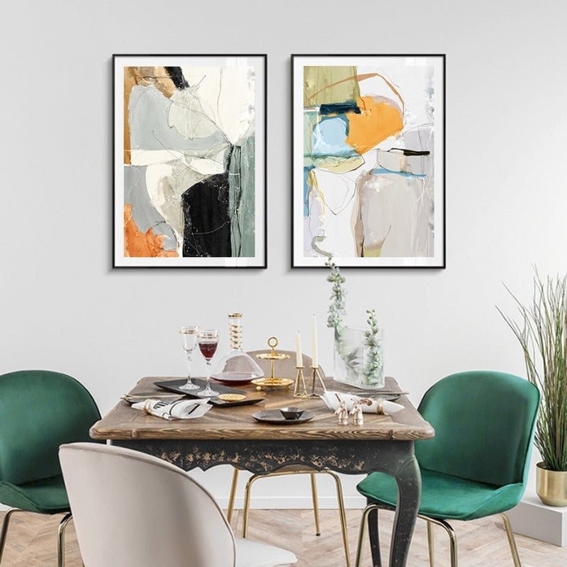 Multi Colors Block - Canvas Wall Art Painting | Bowlift