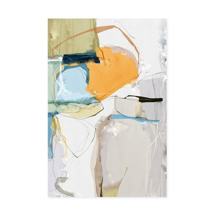 Multi Colors Block - Canvas Wall Art Painting | Bowlift