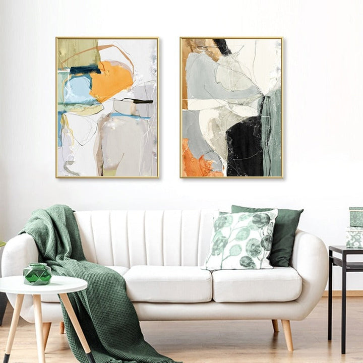 Multi Colors Block - Canvas Wall Art Painting | Bowlift