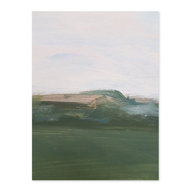 Green Printing Oil Art - Canvas Wall Art Painting | Bowlift
