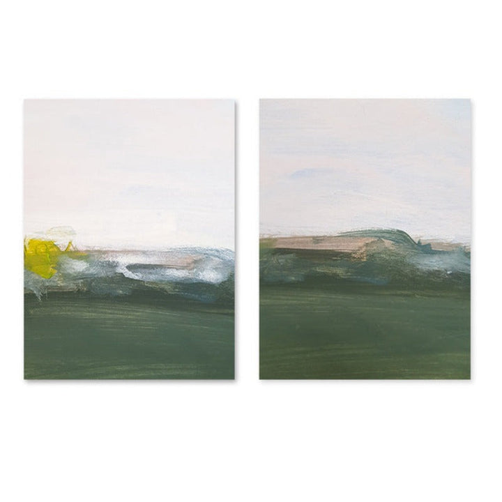 Green Printing Oil Art - Canvas Wall Art Painting | Bowlift