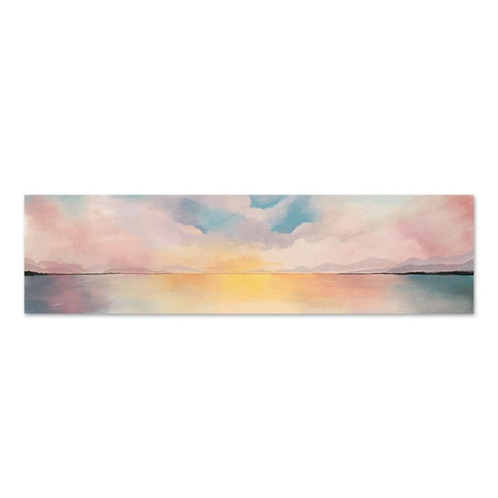 Panoramic Landscape Scene Abstract - Canvas Wall Art Painting | Bowlift