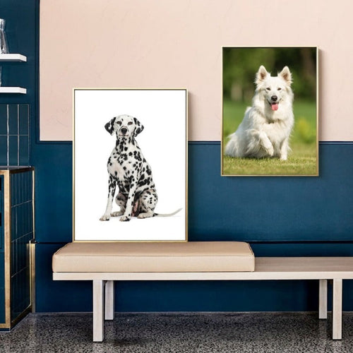 Lovely Modern Pet Dog - Canvas Wall Art Painting | Bowlift