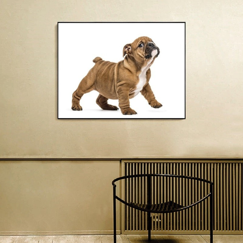 Lovely Modern Pet Dog - Canvas Wall Art Painting | Bowlift