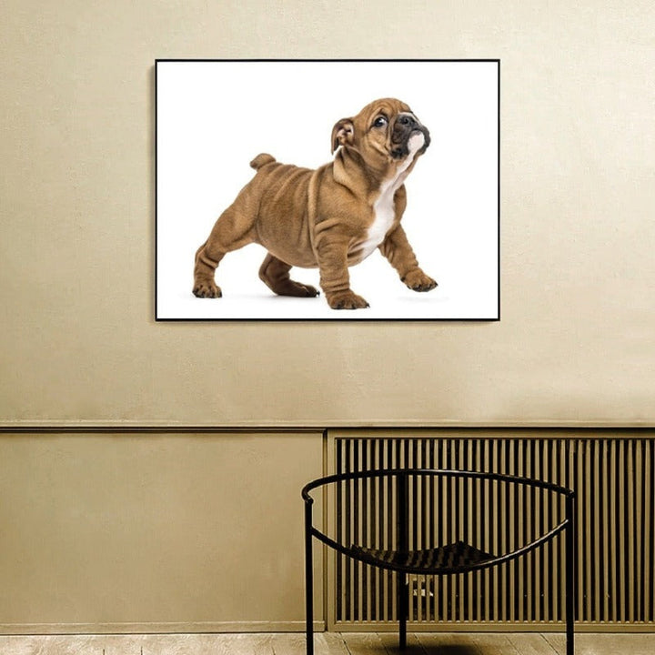Lovely Modern Pet Dog - Canvas Wall Art Painting | Bowlift