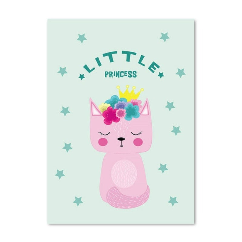 Cute Cat Bunny - Canvas Wall Art Painting | Bowlift