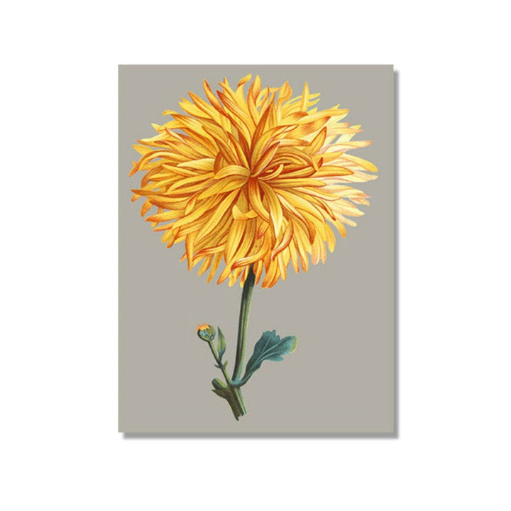 Nice Chrysanthemum Floral Picture Wall Art - Canvas Wall Art Painting | Bowlift