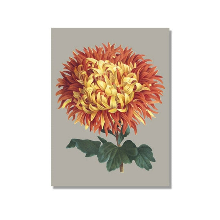Nice Chrysanthemum Floral Picture Wall Art - Canvas Wall Art Painting | Bowlift