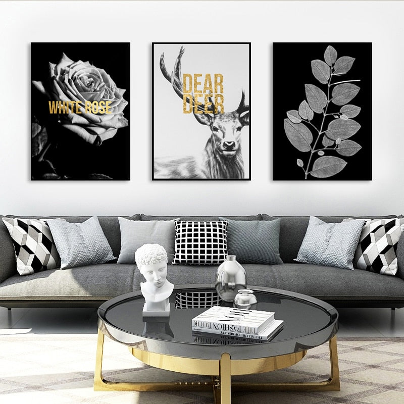 Deer Gallery - Canvas Wall Art Painting | Bowlift