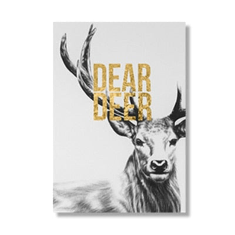 Deer Gallery - Canvas Wall Art Painting | Bowlift
