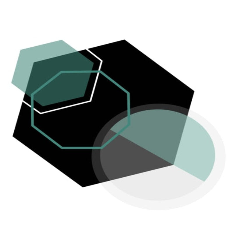 Geometric In Black - Canvas Wall Art Painting | Bowlift