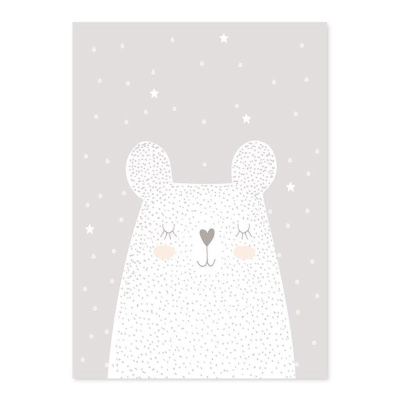 Dreaming Bunny - Canvas Wall Art Painting | Bowlift