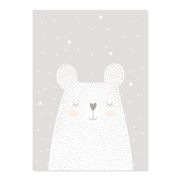 Dreaming Bunny - Canvas Wall Art Painting | Bowlift