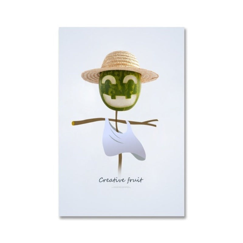 Dancing Cool Fruits - Canvas Wall Art Painting | Bowlift
