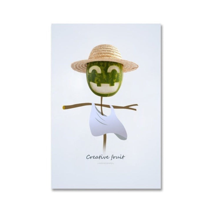 Dancing Cool Fruits - Canvas Wall Art Painting | Bowlift