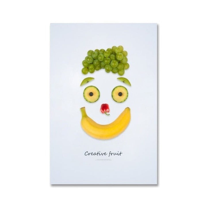 Dancing Cool Fruits - Canvas Wall Art Painting | Bowlift