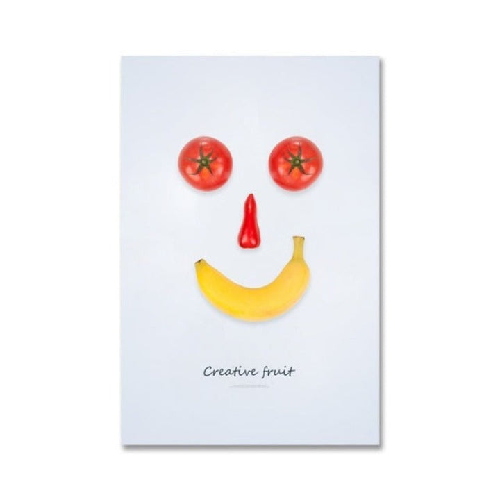 Dancing Cool Fruits - Canvas Wall Art Painting | Bowlift