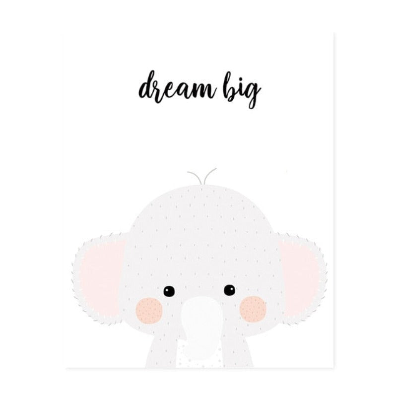 Sweet Wondland Animals - Canvas Wall Art Painting | Bowlift