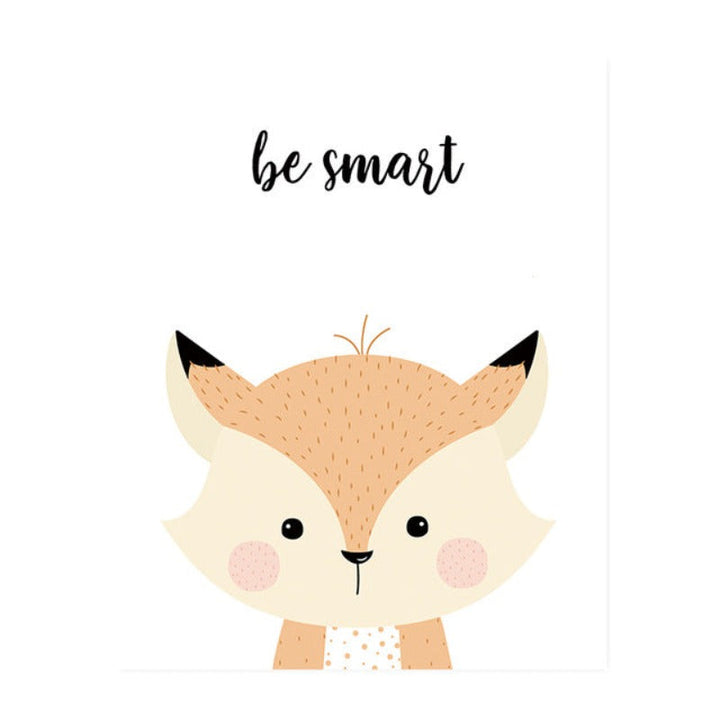 Sweet Wondland Animals - Canvas Wall Art Painting | Bowlift