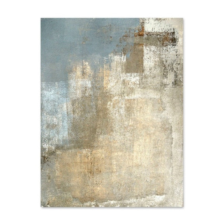 Vintage Gray And Beige Trend Abstract- Canvas Wall Art Painting | Bowlift
