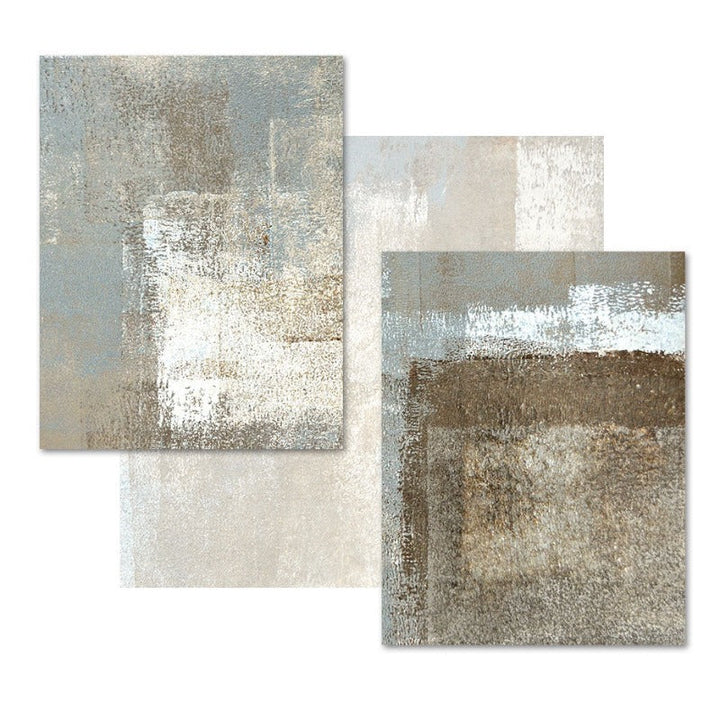Vintage Gray And Beige Trend Abstract- Canvas Wall Art Painting | Bowlift