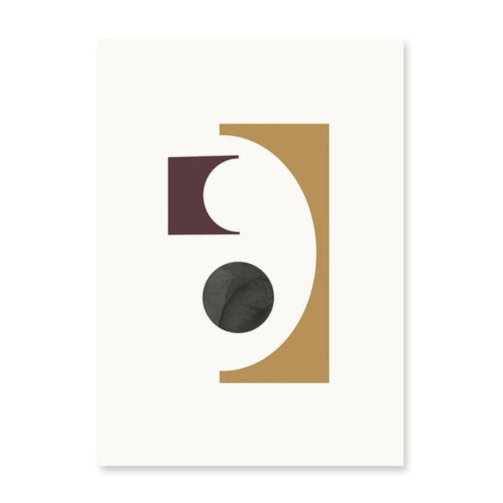 Geometric Graphic Abstract Minimalist Gallery  - Canvas Wall Art Painting | Bowlift