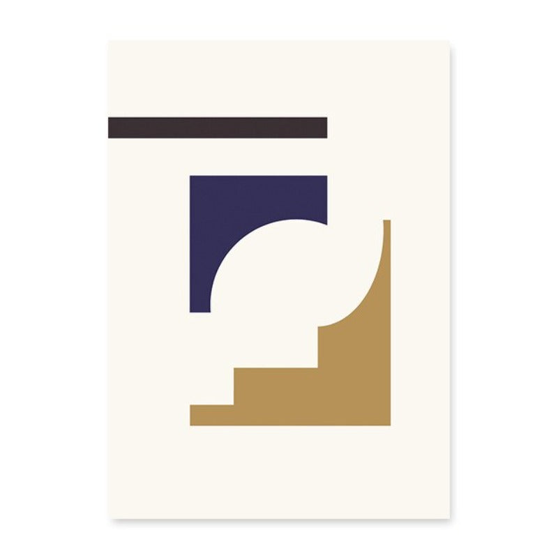 Geometric Graphic Abstract Minimalist Gallery  - Canvas Wall Art Painting | Bowlift