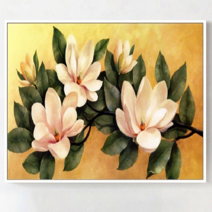 Vintage Magnolia Floral Poster - Canvas Wall Art Painting | Bowlift