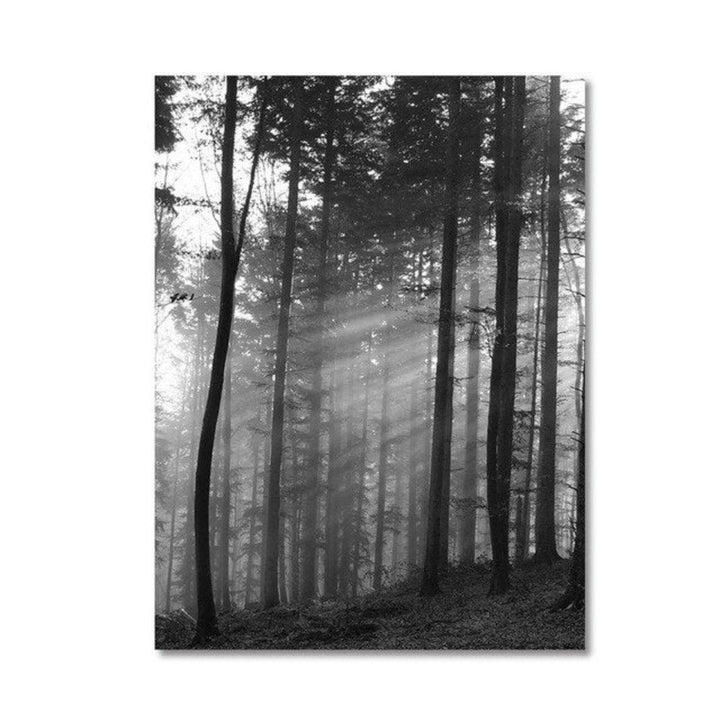 Scandinavia Abstract Car Landscape - Canvas Wall Art Painting | Bowlift