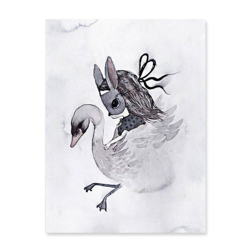 Watercolor Cartoon - Canvas Wall Art Painting | Bowlift